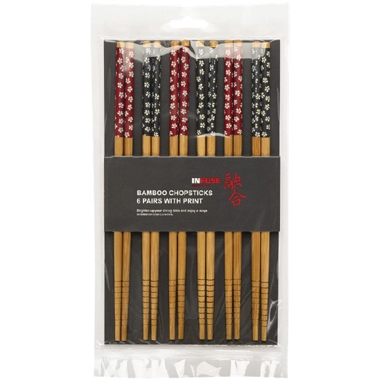 Bamboo Chopsticks 6 Pairs