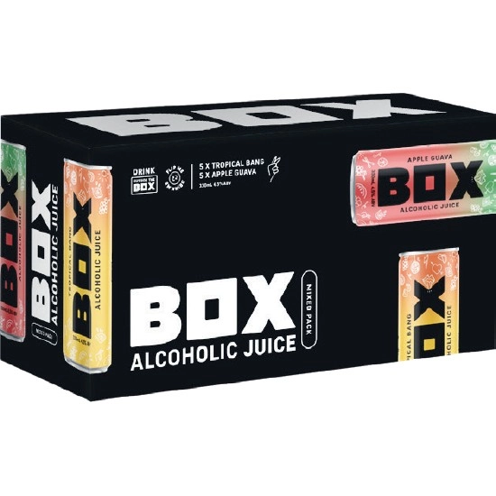 BOX Alcoholic Juice Mixed 10 Pack Cans 10x330ml