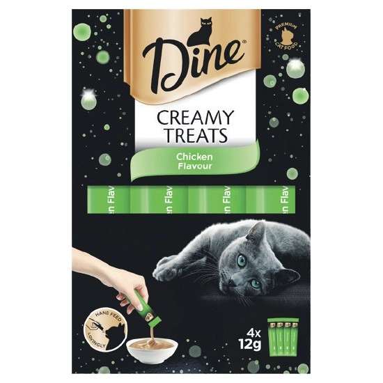 Dine Creamy Cat Treats Pk 4 x 12g