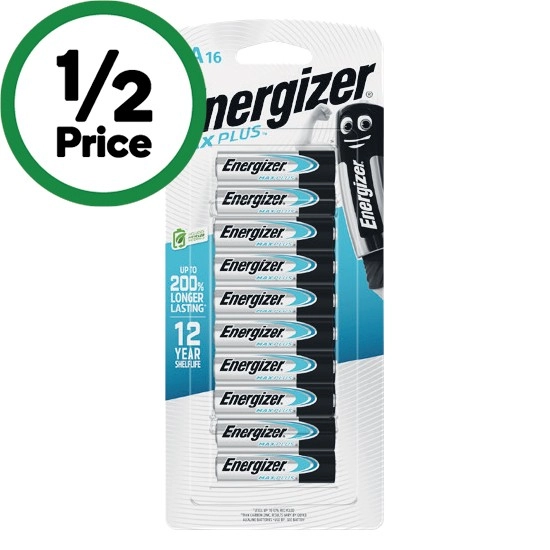 Energizer Max Plus AA or AAA Pk 16