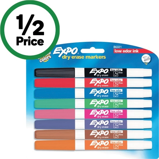 Expo Whiteboard Marker Fine Assorted Pk 8