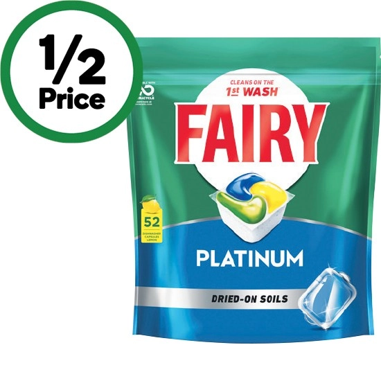 Fairy Platinum Dishwasher Tablets Pk 52