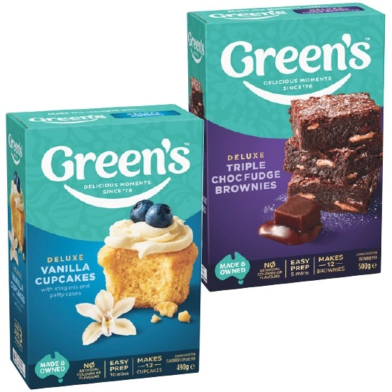 Green’s Temptations or Gluten Free Baking Mixes 380-630g