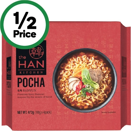 Han Kitchen Noodles 468-552g Pk 4