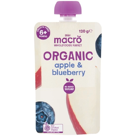 Macro Organic Baby Food Pouch 120g