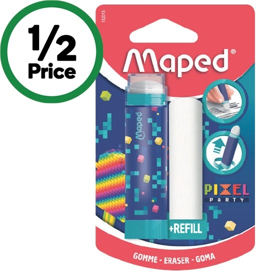 Maped Pixel Party Eraser Stick