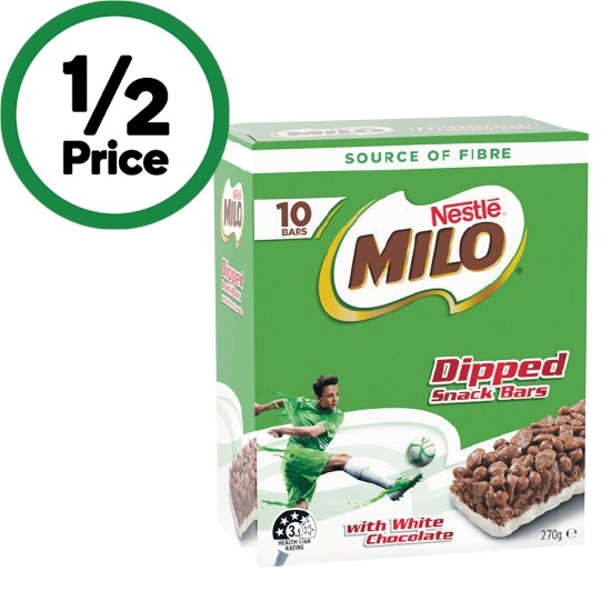 Nestle Milo Bars 210-270g Pk 10