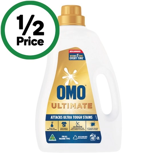 OMO Ultimate or Expert Laundry Liquid 2 Litre