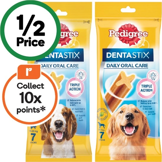 Pedigree Dentastix Dog Treats Pk 7