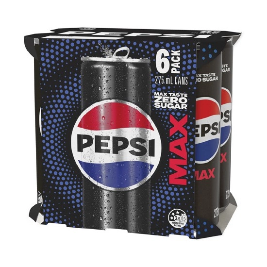 Pepsi Max, Schweppes Lemonade, Solo or Sunkist 6 x 275ml