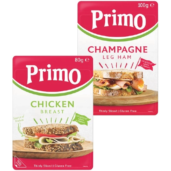 Primo Sliced Meats 80-100g – From the Fridge