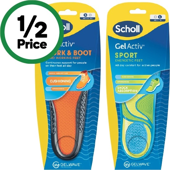 Scholl Gel Active Work & Boot or Gel Active Sport Pair