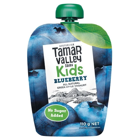 Tamar Valley Kids Yoghurt Pouch 110g – From the Fridge