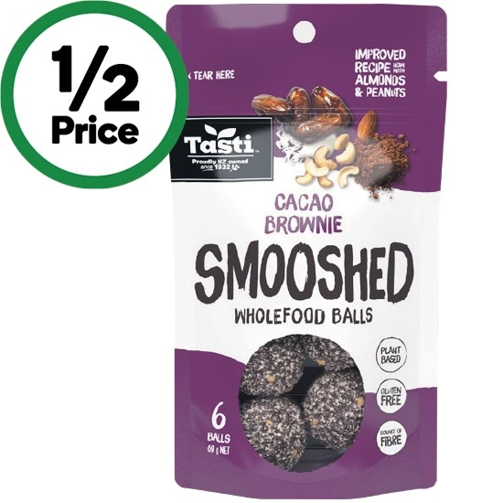 Tasti Smooshed Wholefood Balls 58-69g – From the Health Food Aisle