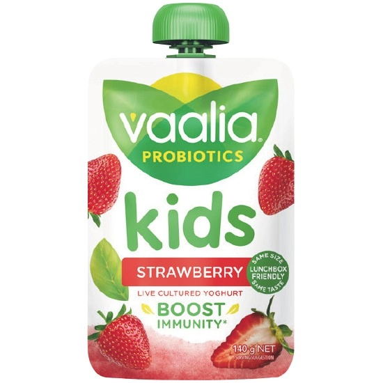 Vaalia Probiotics Kids Yoghurt Pouch 140g – From the Fridge