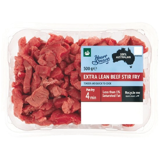 Woolworths Australian Beef Stir Fry Heart Smart 500g