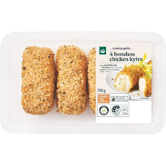 Woolworths Boneless Kyiv Varieties with RSPCA Approved Chicken 700g