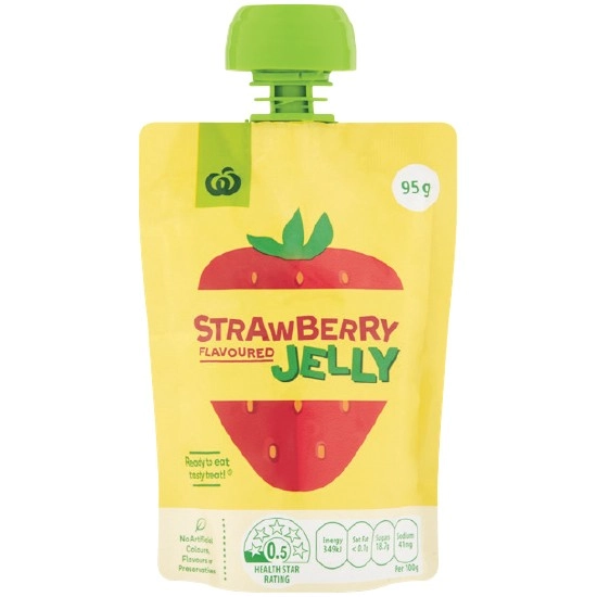 Woolworths Flavoured Jelly in Pouch 95g