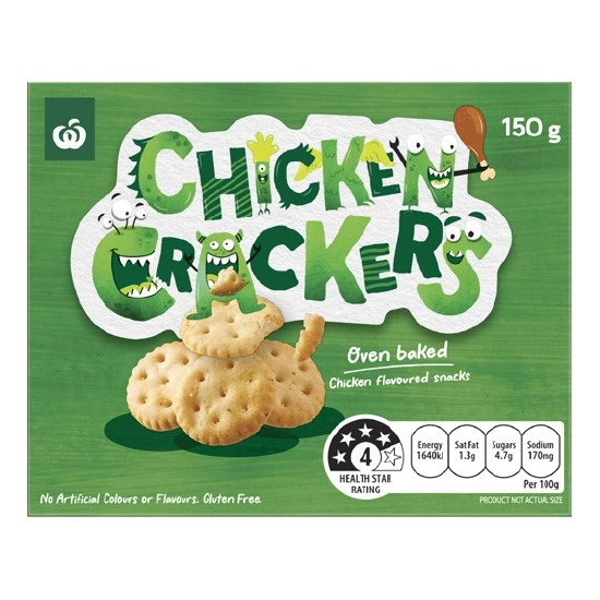 Woolworths Oven Baked Crackers 150g