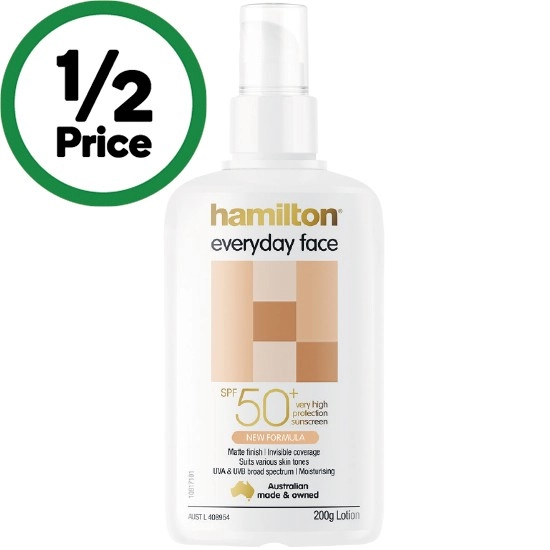 Hamilton Everyday Face Sunscreen SPF50+ 200g#