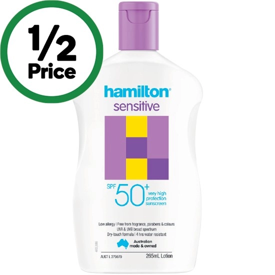 Hamilton Sensitive Sunscreen SPF50+ 265ml#