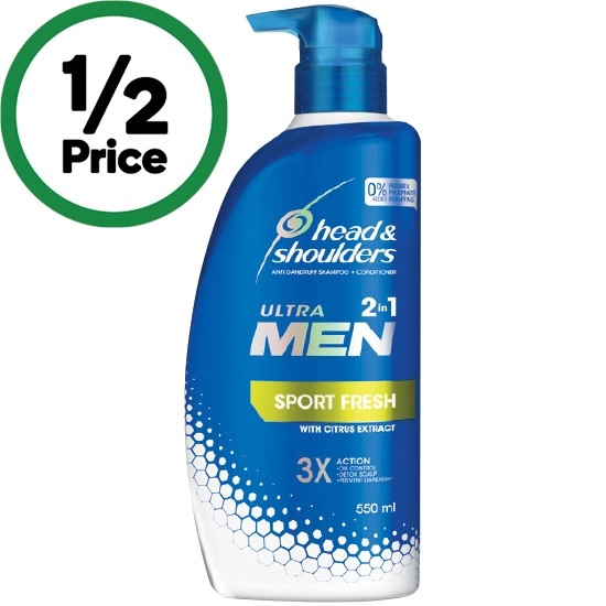 Head & Shoulders Anti Dandruff Ultramen 2 in 1 Shampoo & Conditioner 550ml