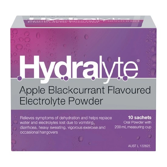 Hydralyte Electrolyte Powder Sachets Pk 10†