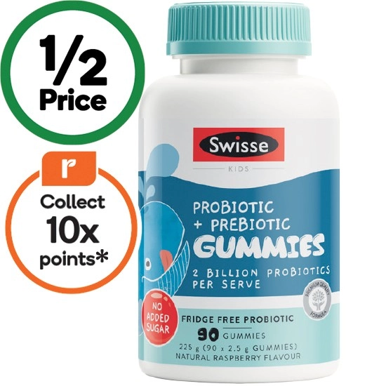 Swisse Kids Probiotic + Prebiotic Gummies Pk 90^