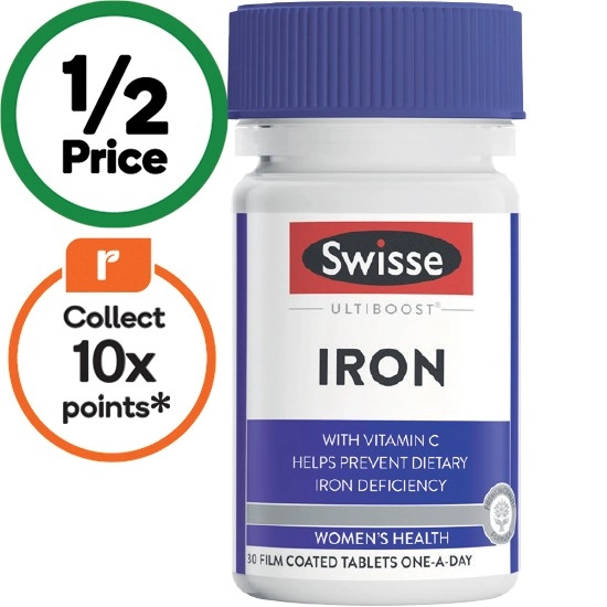 Swisse Ultiboost Iron Tablets Pk 30^