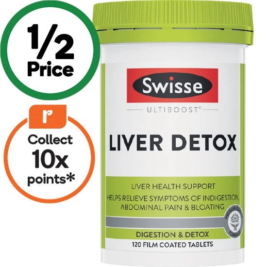 Swisse Ultiboost Liver Detox Tablets Pk 120^