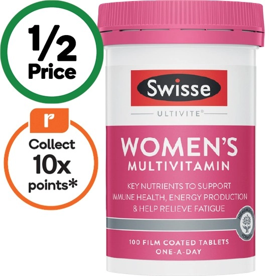 Swisse Ultivite Women's Multivitamin Tablets Pk 100^