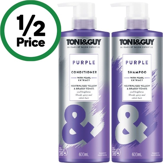 Toni & Guy Shampoo or Conditioner 600ml