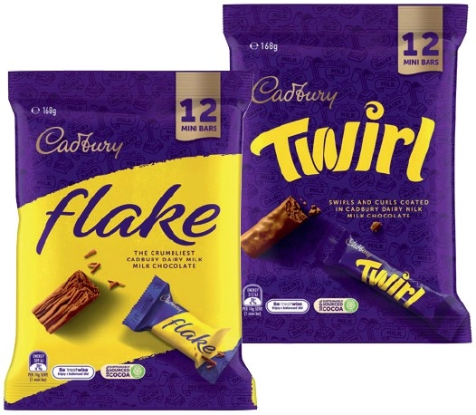 Cadbury Share Pack 120-180g Selected Varieties