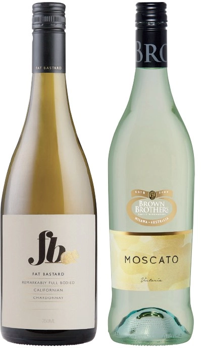 Fat Bastard or Brown Brothers Moscato 750mL Varieties