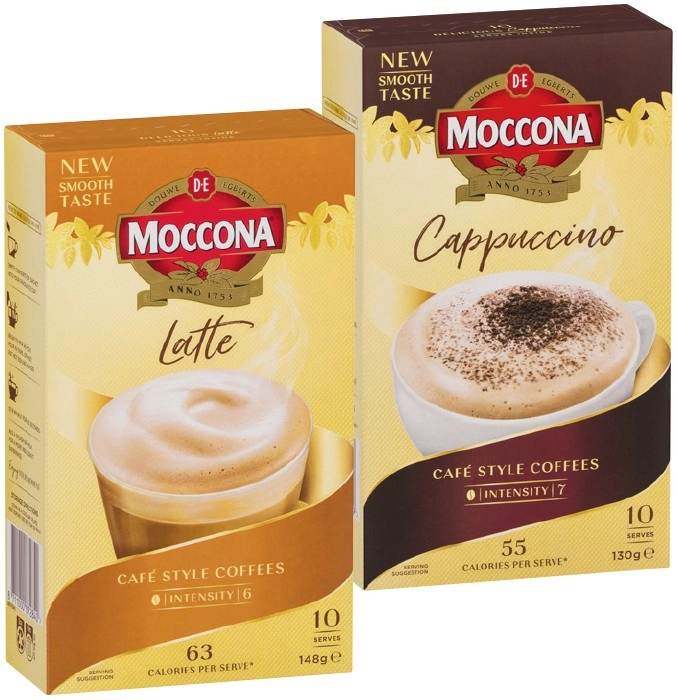 Moccona Coffee Sachets 8‑10 Pack Selected Varieties