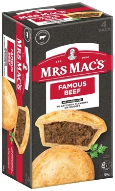 Mrs Mac’s Pies or Giant Sausage Rolls 4 Pack Selected Varieties