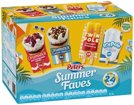 Peters Drumstick or Summer Faves 24 Pack Selected Varieties