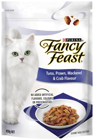 Purina Fancy Feast Adult Dry Cat Food 450g Selected Varieties