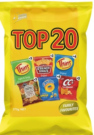 Top 20, Thins Favourites or Fun Faves Multipacks 18‑20 Pack Selected Varieties