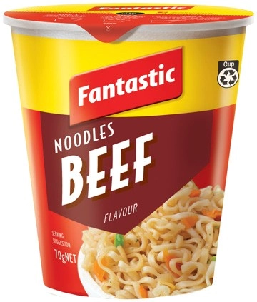 Fantastic Cup Noodles 70g or Bowl Noodles 85g Selected Varieties