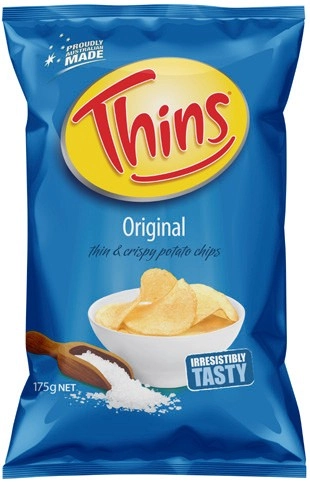 Thins Chips 150‑175g, Onion Rings 85g or Natural Chip Co. Chips 150‑175g Selected Varieties