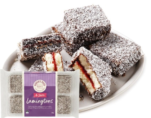 Baker’s Oven Lamingtons Cream or Jam 350g