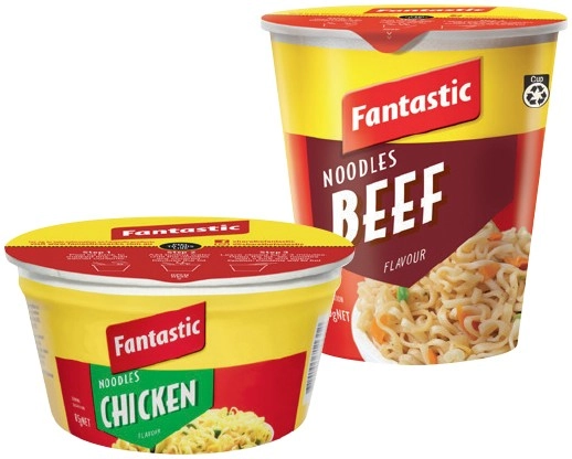 Fantastic Noodles Cup 70g or Bowl 85g Selected Varieties