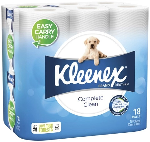 Kleenex Complete Clean Toilet Tissue 18 Pack