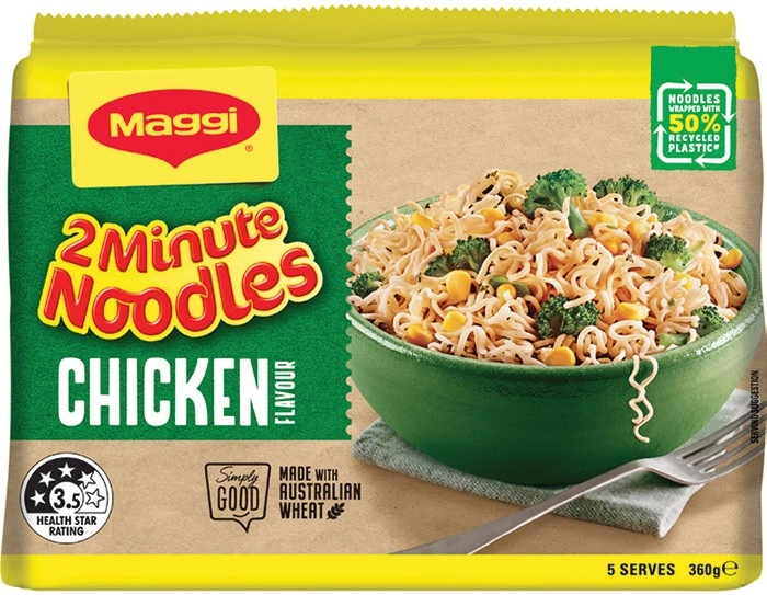 Maggi 2 Minute Noodles 5 Pack Selected Varieties