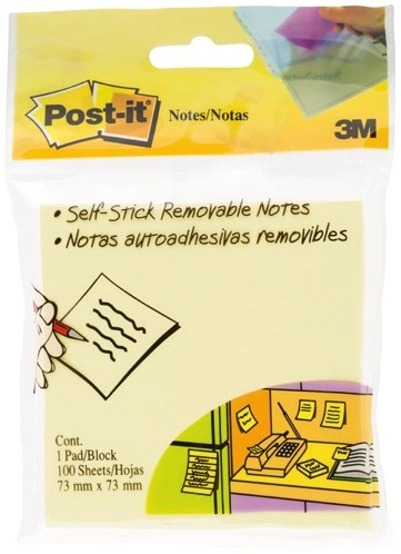 Post‑it Notes 73mm×73mm 100 Pack