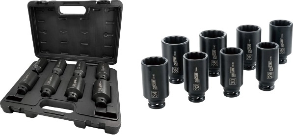 Chicane 8 Piece 1/2” Drive Axle Nut Socket Set