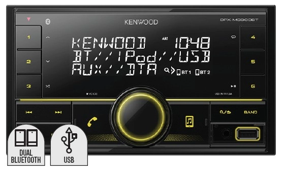 Kenwood 2DIN Digital Media Bluetooth Receiver