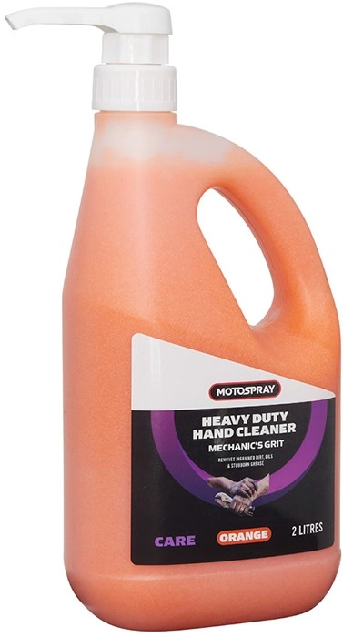 Motospray Heavy Duty Orange Hand Cleaner with Pump 2L