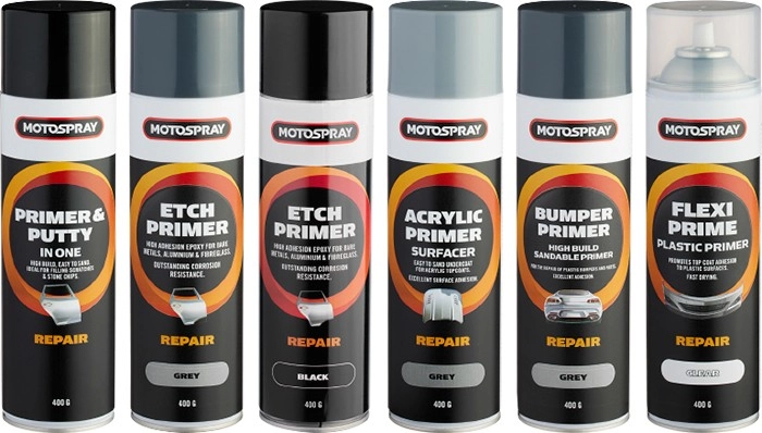 Motospray Primers and Spray Putty 400g